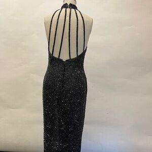 Beaded Riazee evening gown size M